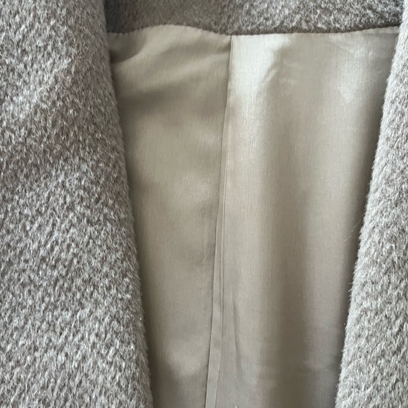 Bolero / Cape in Wool Taupe Grey One Size - Picture 7 of 10